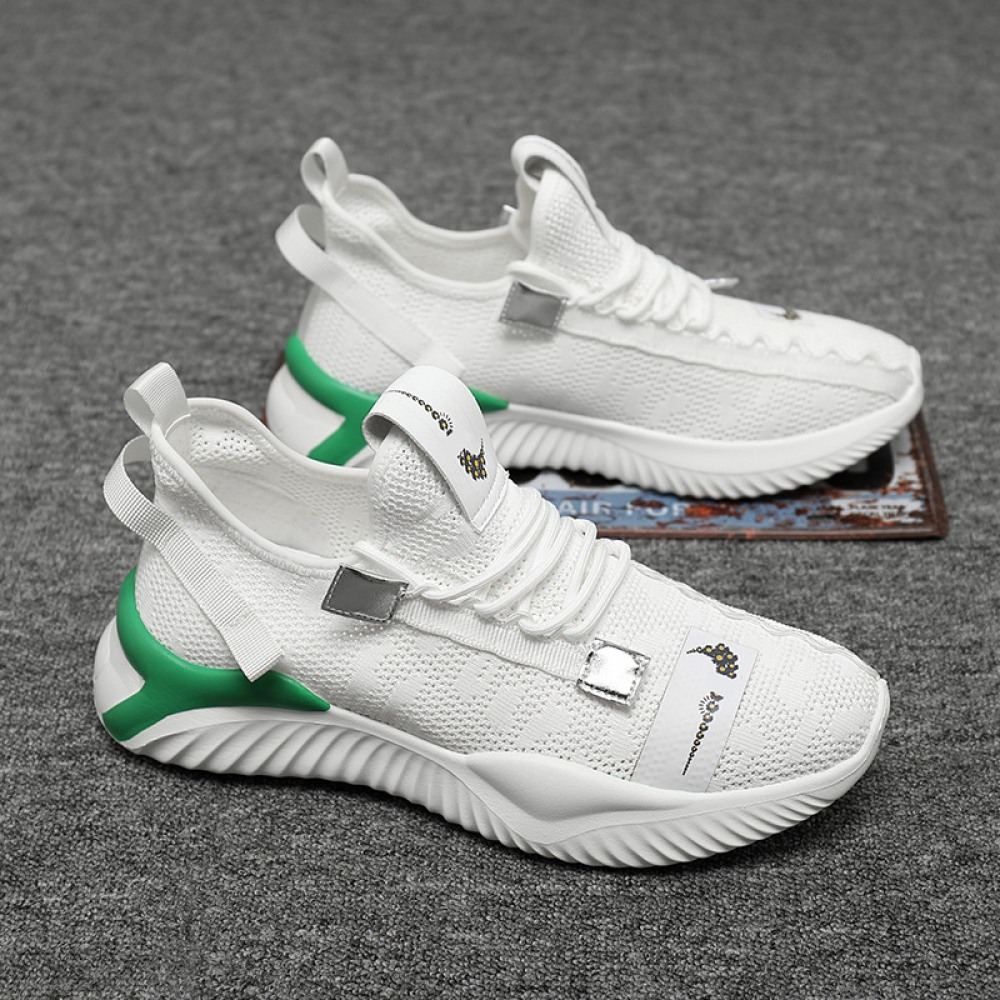 Men's Summer Trend Mesh Breathable Flying Woven Casual Shoes